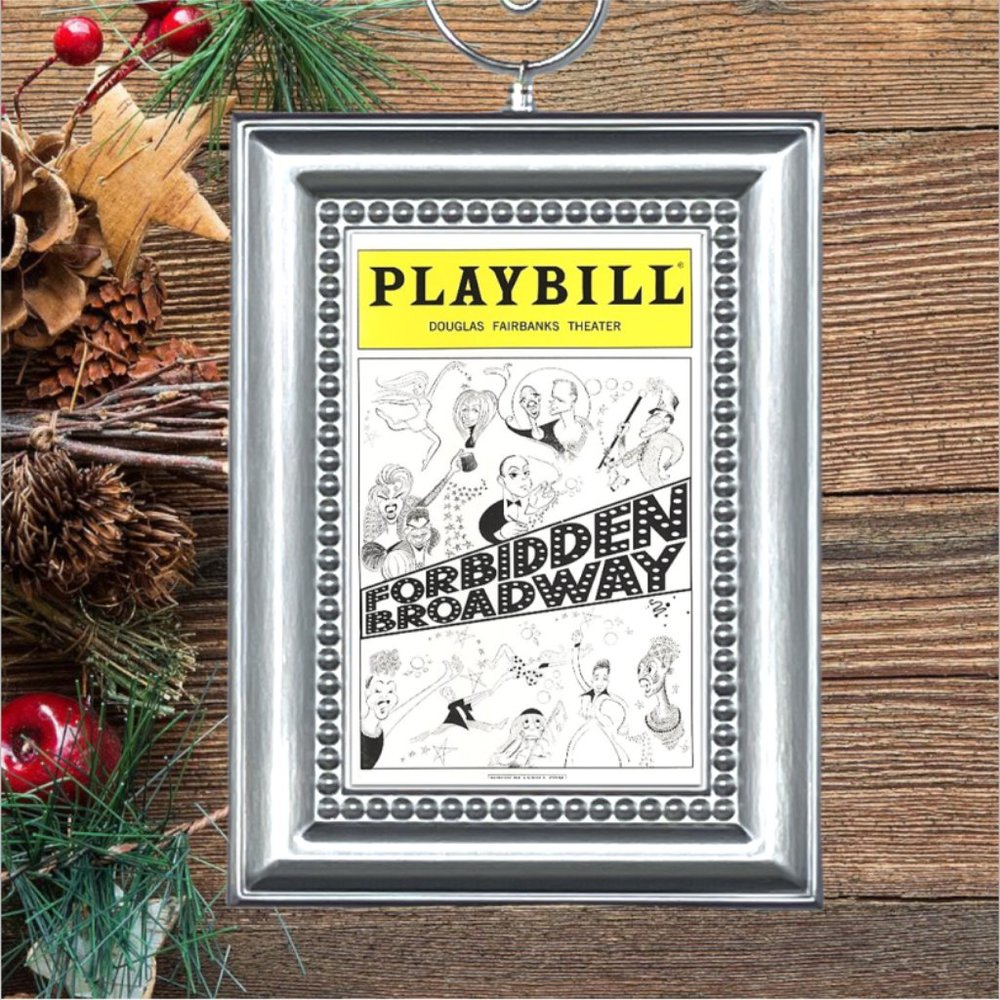 Forbidden Broadway Musical Playbill Christmas‎ Tree Ornament